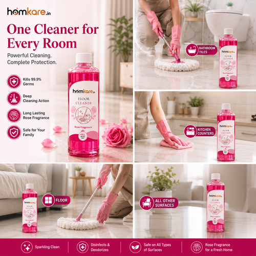 Floor Cleaner With Rose Fragrance - 500ML